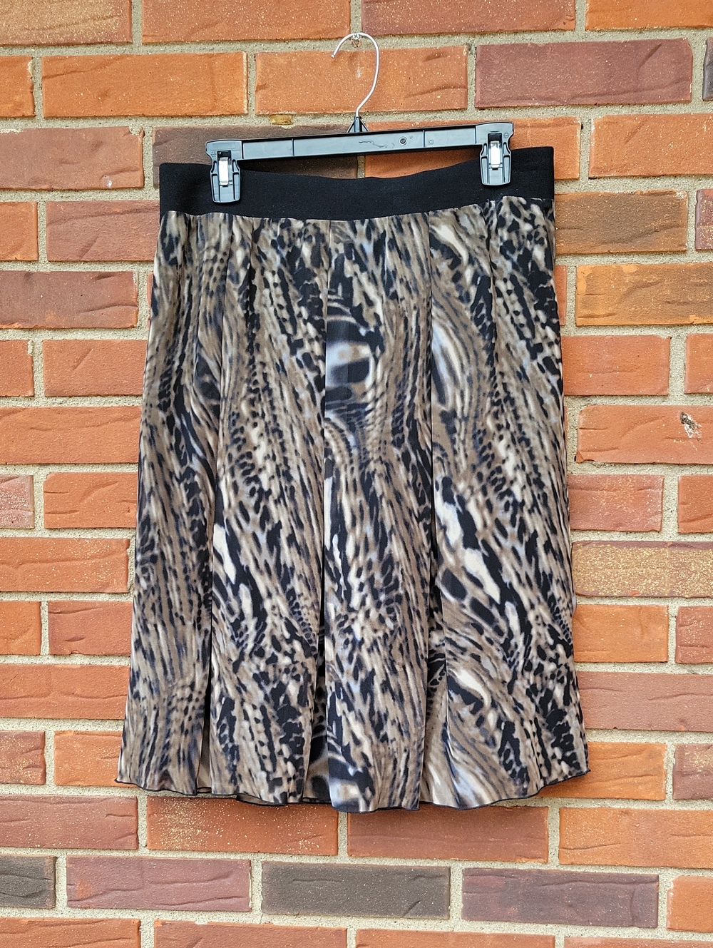 Tribal skirt with subtle animal print